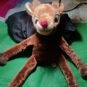 18" Rudolph The Red Nosed Plush Reindeer Dan Dee Hug Hang Connecting Hands